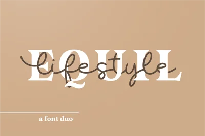 Font Duo I Equil x lifestyle