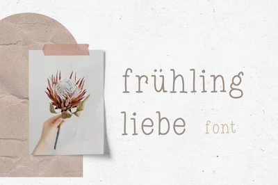 FONT FRÜHLINGSLIEBE / handwritten