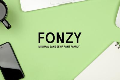 Fonzy Minimal Sans Serif Font Pack Free Download