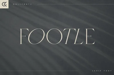 Footle gentle serif font