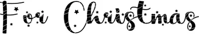 For Christmas Font
