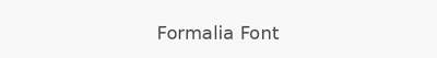 Formalia Font