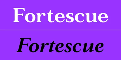 Fortescue Font