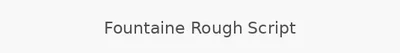 Fountaine Rough Script