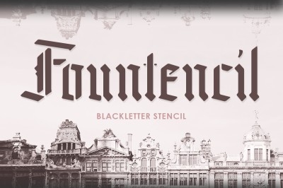 Fountencil Font