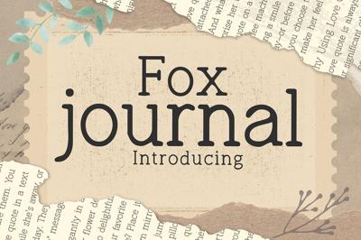 Fox Journal Font Free Download