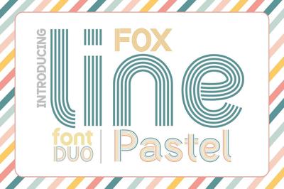 Fox Line Pastel &Fox Line Font Duo Free Download