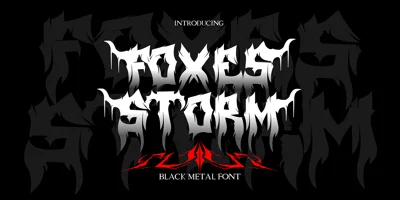 Foxes Storm Font