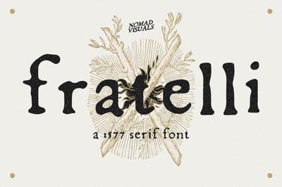 Fratelli - Serif font + Extras Free Download