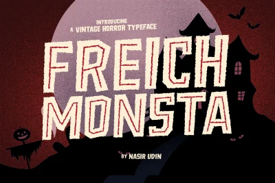 Freich Monsta - Vintage Horror Fonts