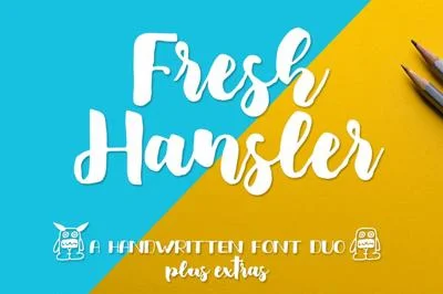 Fresh Hansler - Font Duo plus Extras