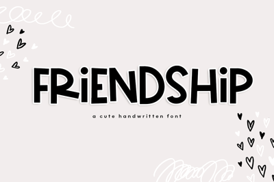 Friendship - A Cute Handwritten Font Free Download