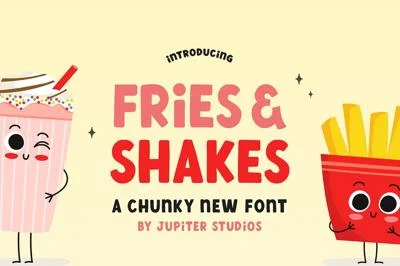 Fries and Shakes Font