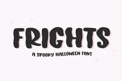 Frights | Spooky Halloween Font