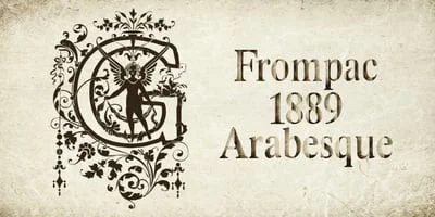 Frompac 1889 Arabesque Font