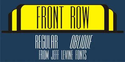 Front Row JNL Font