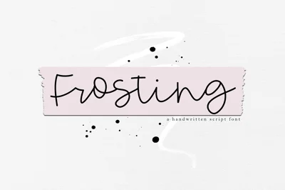 Frosting - Handwritten Script Font