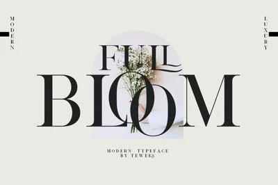 Full Bloom Font
