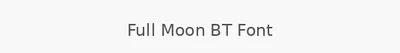 Full Moon BT Font