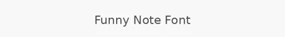 Funny Note Font