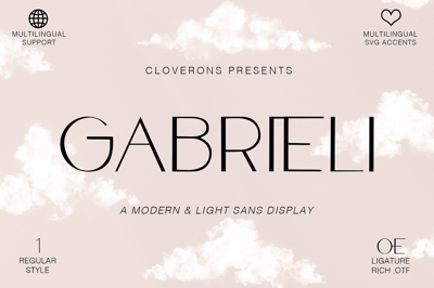 Gabrieli - Fancy Modern Sans Display Free Download