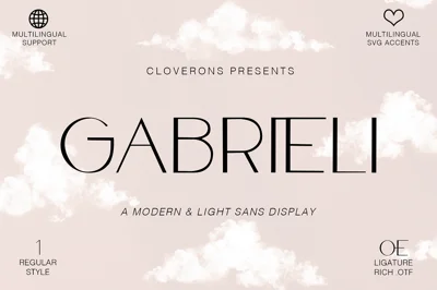 Gabrieli - Fancy Modern Sans Display Font