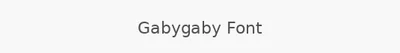 Gabygaby Font