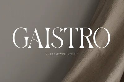 Gaistro Display Font