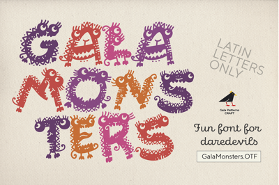 Gala Monsters – Cute Display Font Free Download