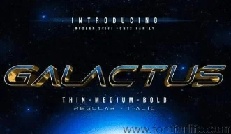 Galactus Scifi Font Family