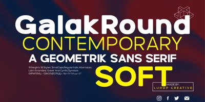 Galak Round Font