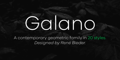 Galano Grotesque Font