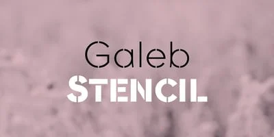 Galeb Stencil Font