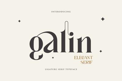 Galin Modern Ligature Serif Typeface Free Download