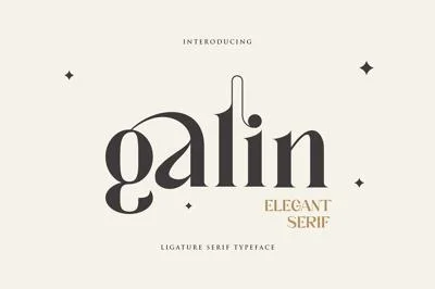 Galin Modern Ligature Serif Typeface