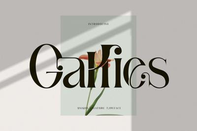 Gallies Ligature Serif Typeface Free Download