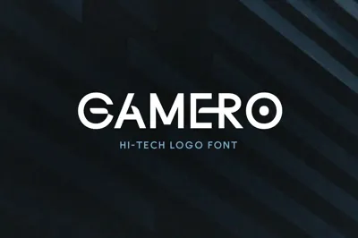 Gamero - Hi-Tech Logo Font Free Download