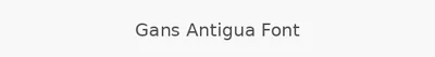 Gans Antigua Font