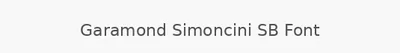 Garamond Simoncini SB Font