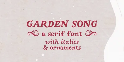 Garden Song Font