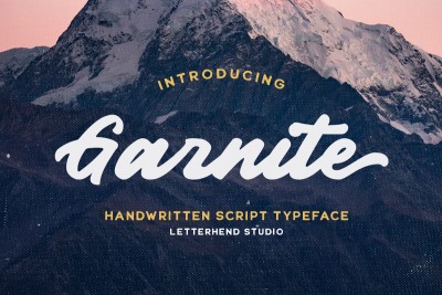 Garnite - Handwritten Script Font