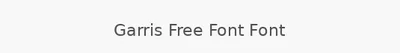 Garris Free Font Font