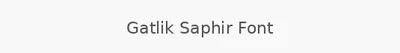 Gatlik Saphir Font