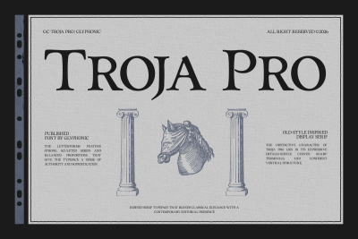 GC Troja Pro - Classic Retro Serif Font