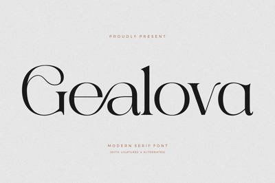 Gealova Modern Serif Font Free Download