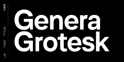 Genera Grotesk Font