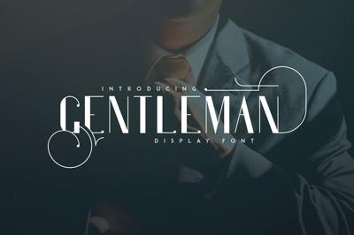 Gentleman font + 10 Logos Free Download