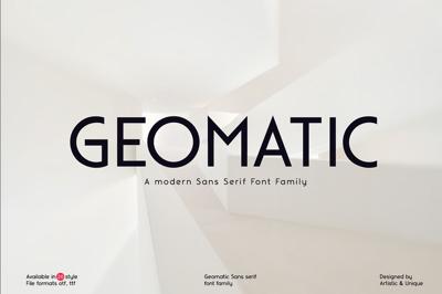 Geomatic - Sans serif font family Free Download