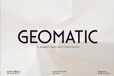 Geomatic - Sans serif font family