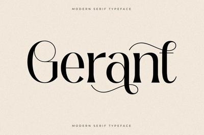 Gerant Modern Serif Typeface Free Download